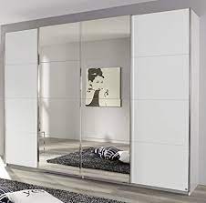 When looking at wardrobe space, first consider what you'll be storing inside it. Syncrono Smoke Ap950 Ob2g Sliding Door Wardrobe 4 Doors B 316 H 230 D 62 Body Front White Centre Mirror Doors Amazon De Kuche Haushalt