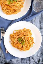Spaghetti Butter Chicken gambar png
