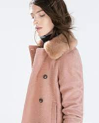 Pink Coat Zara Outerwear Women