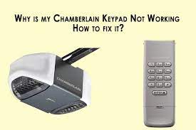why is my chamberlain keypad not