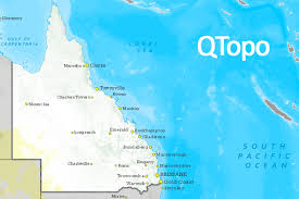 Queensland Topographic Map Qorf