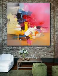 Large Abstract Painting Handmade Art On
