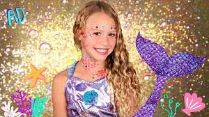 magical mermaid makeup and costume with