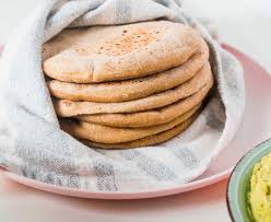 wheat pita bread from sourdough yeast