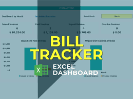 bill tracker excel template