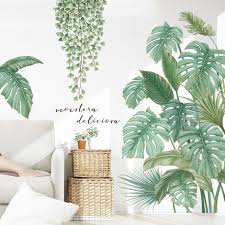 1pc Wall Sticker Decal Tropical Plant