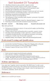 Keisha used this cv to help her successfully land a staff scientist position at a biotech company. Soil Scientist Cv Template Tips And Download Cv Plaza