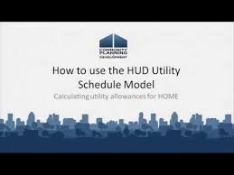 Hud Utility Schedule Model Calculating Utility Allowances