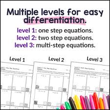 Multi Step Equations Doodle Math