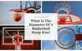 the diameter of a basketball hoop rim