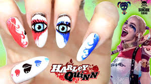 harley quinn nail art squad