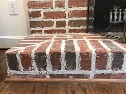 brick makeover for drab fireplace