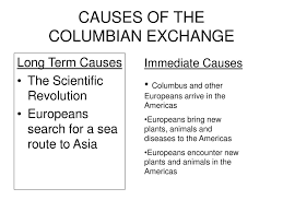 Causes And Effects Of The Columbian Exchange Kozen
