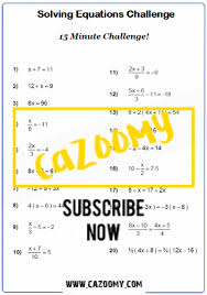 Equations Worksheets Practice