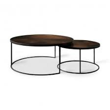 What is it if not the month of design? Notre Monde Round Nesting Coffee Table Bronze Ethnicraft