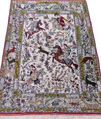 qum handmade persian rug silk