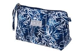 australian linen hang fold cosmetic bag