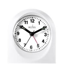 Acctim Palma Alarm Clock White