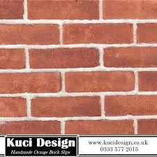 Orange Brick Slips Wall Cladding