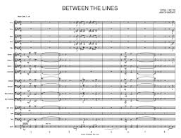 Between The Lines Big Band Full Score Score Parts