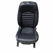 Black Front Pu Leather Car Seat Cover
