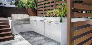 luxury stainless steel outdoor kitchens