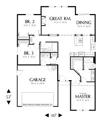 Open Floor Plan In Split Bedroom Design