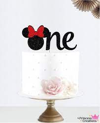 Minnie Mouse Number Cake Topper gambar png