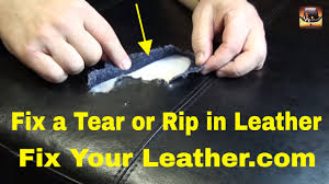 leather tear repair large tear in