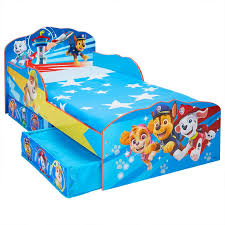 paw patrol kids toddler bed with
