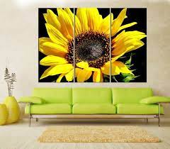 Sunflower Canvas Print Wall Art Extra