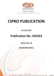 cipro publication cipc