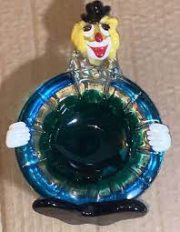 Murano Glass Clown Ashtray 7 5 034 X