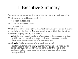 Difference Between Business Plan And Executive Summary