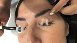 Your natural lashes produce oil and are cleaned as you wash your face. How To Wash Your Eyelash Extensions Lash Bath Youtube