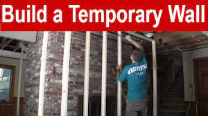 How To Build A Temporary Wall You