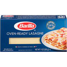 barilla oven ready lasagna pasta