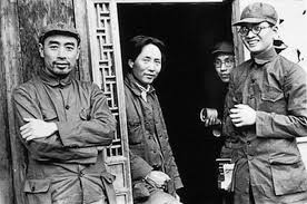 meet the american who joined mao s revolution war is boring medium mao zedong at center and zhou enlai at left in the communist stronghold city of yan an public photo