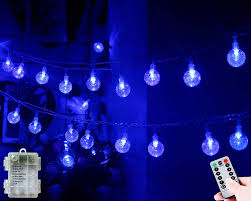 blue globe string lights 80 led
