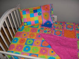 toddler bed or crib crazy daisy fabric