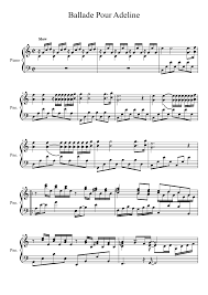 Ballade Pour Adeline Sheet music for Piano (Solo) | Musescore.com