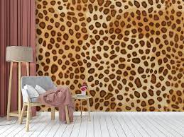 Realistic Cheetah Print Wallpaper Wall