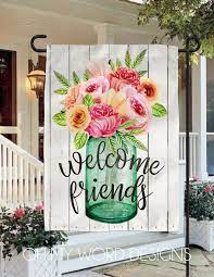 Personalized Garden Flag Welcome Flag