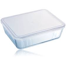 pyrex 0 8l rectangular dish with lid