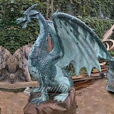 Outdoor Metal Bronze Dragon Gargoyles