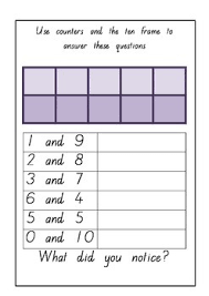 Make 10 Rainbow Worksheets Teaching Resources Tpt