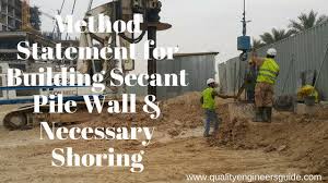 Building Secant Pile Wall And Shoring
