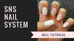 sns nail tutorial natural nails