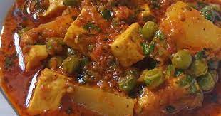 आल मटर पन र aloo matar paneer