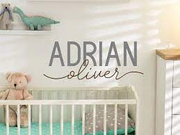 Nursery Baby First And Middle Name Wall